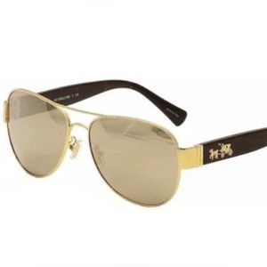 🕶️ COACH L138 HC7059 Sunglasses - Gold/Dark Tortoise